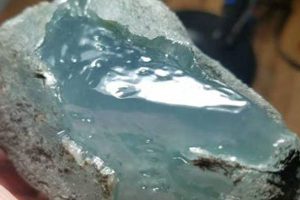 玻璃种翡翠原石的基本特征